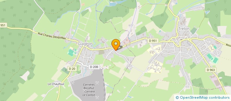 localisation de l'entreprise DDM IMMO  GLAGEON