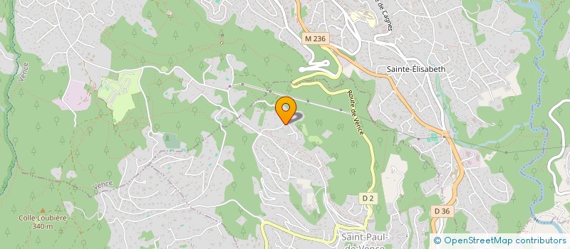 localisation de l'entreprise DDN ALBE' à SAINT-PAUL-DE-VENCE