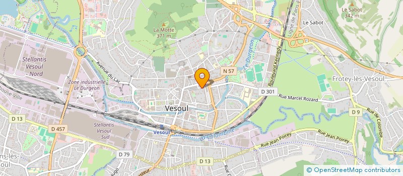 localisation de l'entreprise DDP DU BREUIL  VESOUL