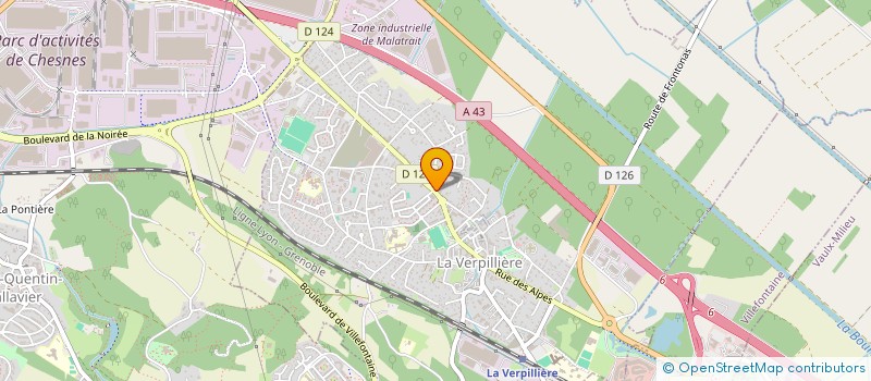 localisation de l'entreprise DDPG à LA VERPILLIERE