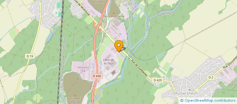 localisation de l'entreprise DDRX1  PULVERSHEIM