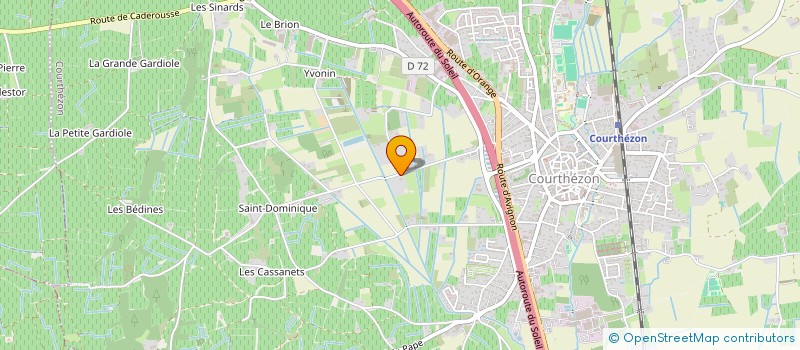 localisation de l'entreprise DDS à COURTHEZON