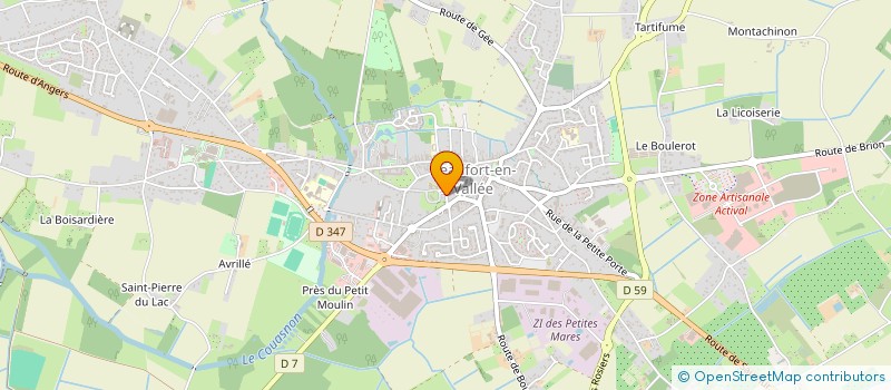 localisation de l'entreprise DDS  BRISSAC LOIRE AUBANCE