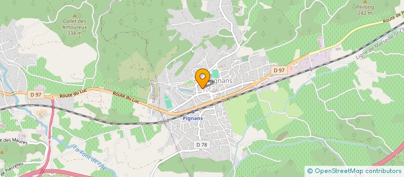 localisation de l'entreprise DDS 83 à PIGNANS
