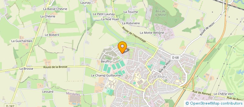 localisation de l'entreprise DDS  LE RHEU