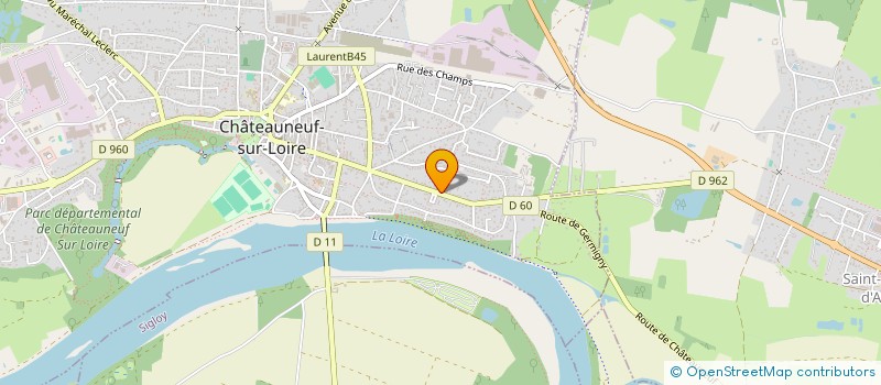 localisation de l'entreprise DDS à CHATEAUNEUF-SUR-LOIRE