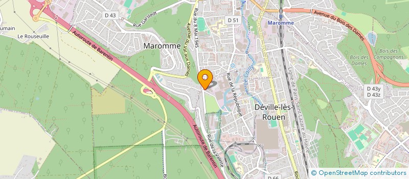 localisation de l'entreprise DDS PEINTURE  DEVILLE-LES-ROUEN