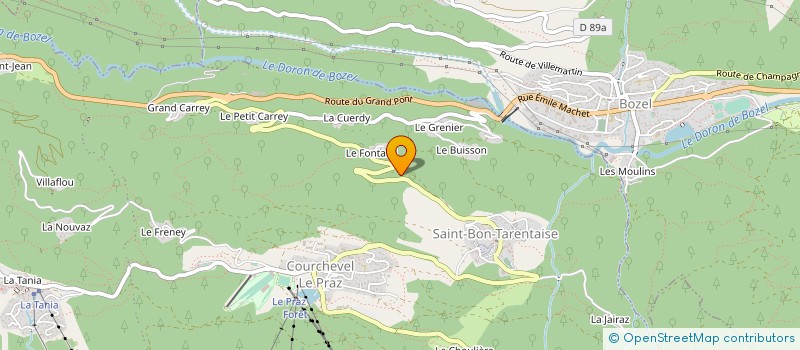 localisation de l'entreprise DDSA à COURCHEVEL