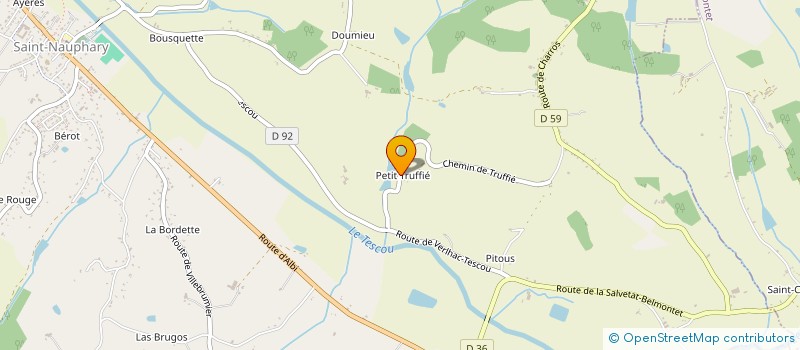 localisation de l'entreprise DDSDB NETTOYAGE  SAINT-NAUPHARY