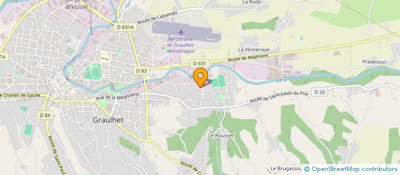 localisation de l'entreprise DDT - IMMO  GRAULHET