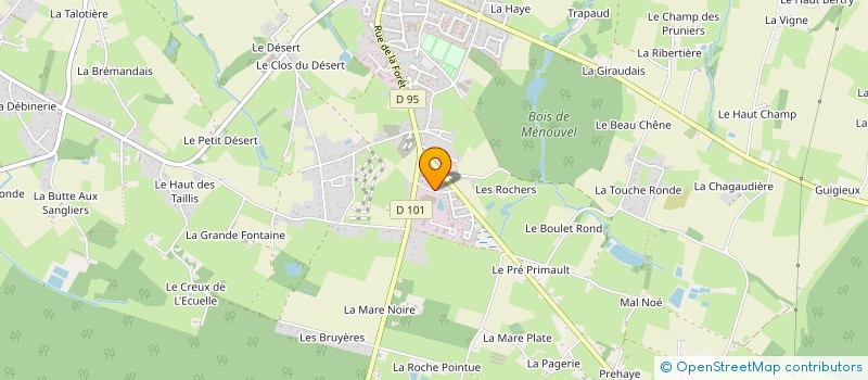 localisation de l'entreprise DDTC  LA BOUEXIERE