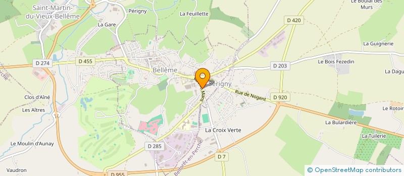 localisation de l'entreprise DDV à BELLEME
