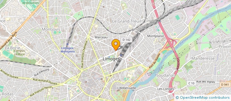 localisation de l'entreprise DE 7 A 77 à LIMOGES
