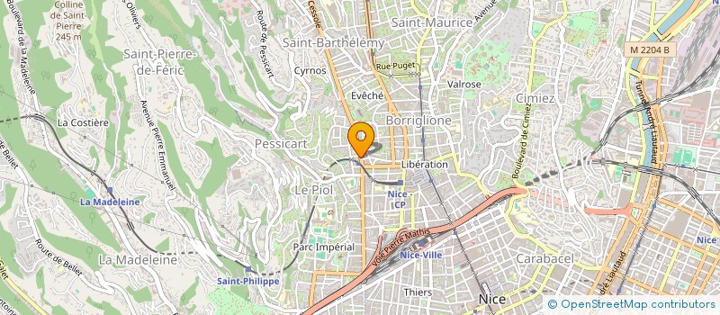 localisation de l'entreprise DE A A Z PEINTURE à NICE