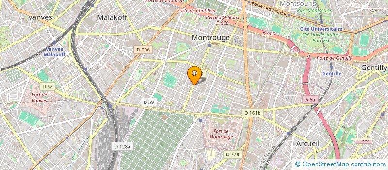 localisation de l'entreprise DE A&Y à MONTROUGE