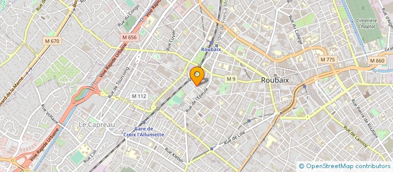 localisation de l'entreprise DE ABREU CARRELAGE à ROUBAIX