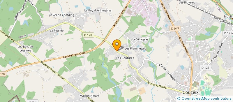 localisation de l'entreprise DE AGUIAR à COUZEIX