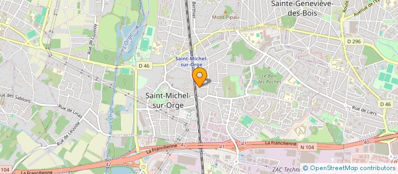 localisation de l'entreprise DE AMORIM BATIMENT à SAINT-MICHEL-SUR-ORGE