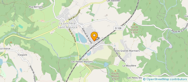 localisation de l'entreprise DE ANDRADE PERE ET FILS  LA JONCHERE-SAINT-MAURICE