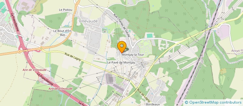 localisation de l'entreprise DE ARAUJO-GUENIN  VILLEVAUDE