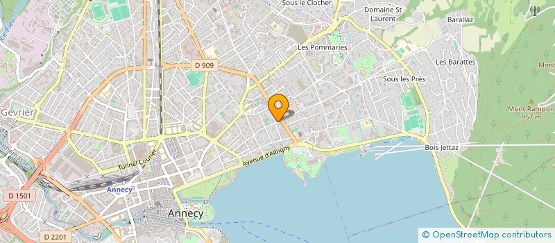 localisation de l'entreprise DE BAR à ANNECY