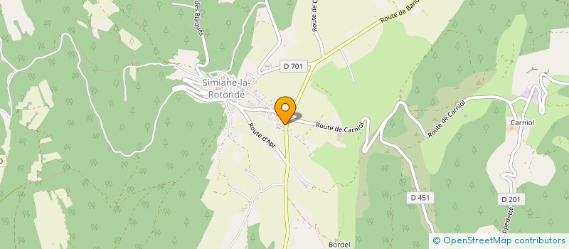 localisation de l'entreprise DE BARRARY  SIMIANE-LA-ROTONDE