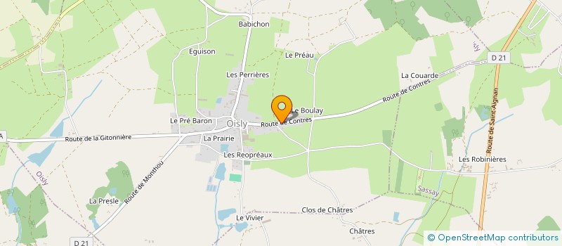 localisation de l'entreprise DE BARROS  OISLY