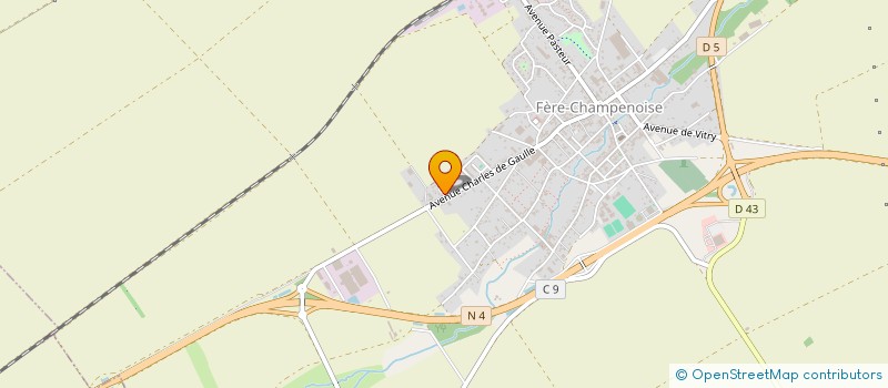 localisation de l'entreprise DE BARROS  FERE-CHAMPENOISE