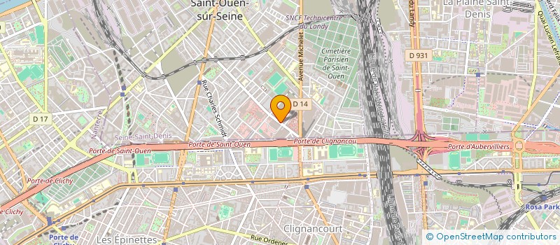 localisation de l'entreprise DE BARROS WALFREDO à SAINT-OUEN-SUR-SEINE