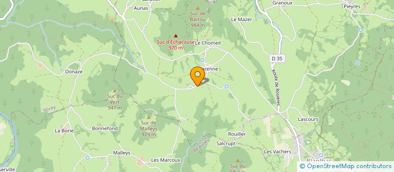 localisation de l'entreprise DE BARTOUT à CHAMALIERES-SUR-LOIRE