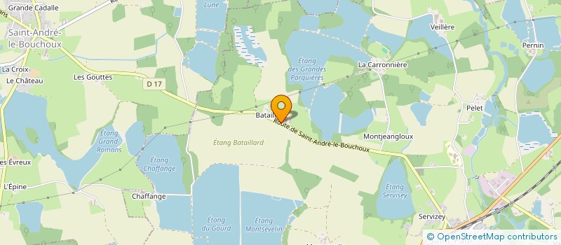 localisation de l'entreprise DE BATAILLARD  SAINT-PAUL-DE-VARAX