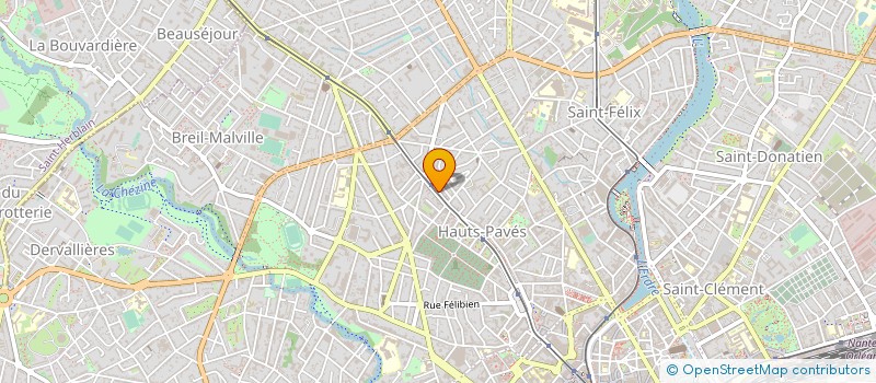 localisation de l'entreprise DE BAUDINIERE IMMOBILIER à NANTES