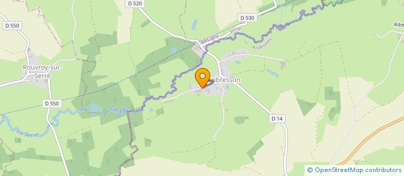localisation de l'entreprise DE BAUDRY à ROCQUIGNY