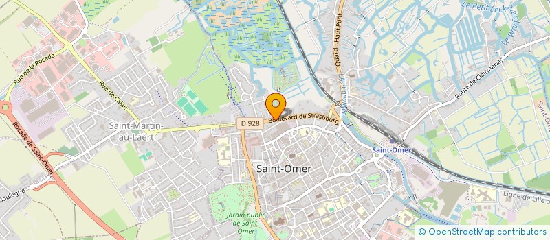 localisation de l'entreprise DE BAUER  SAINT-OMER