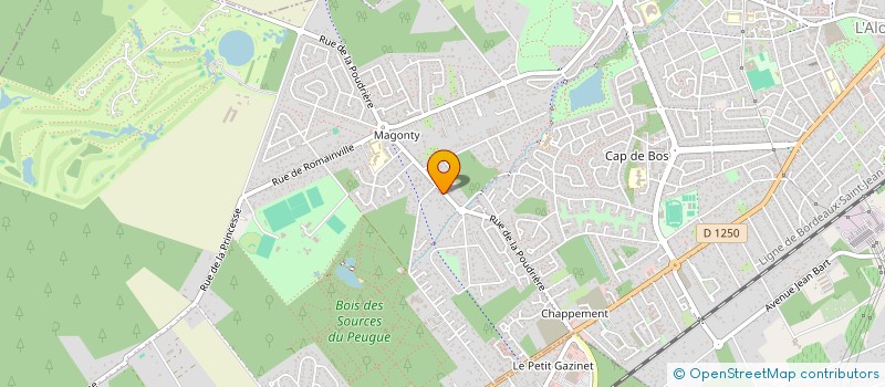 localisation de l'entreprise DE BAUGE  PESSAC