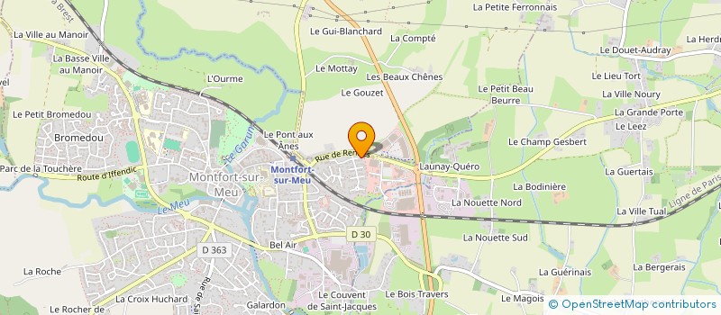 localisation de l'entreprise DE BAVIERE  MONTFORT-SUR-MEU