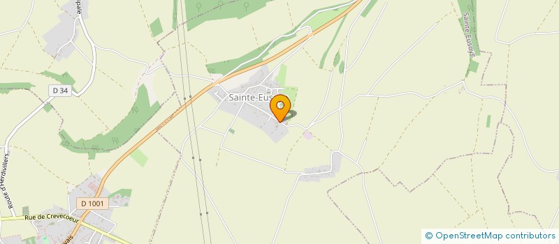 localisation de l'entreprise DE BAZICOURT  SAINTE-EUSOYE