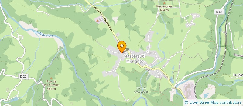 localisation de l'entreprise DE BEAUBIER  SAINT-DIZIER-MASBARAUD