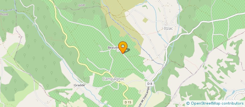 localisation de l'entreprise DE BEAUDINENCQ  CAMPAGNAC