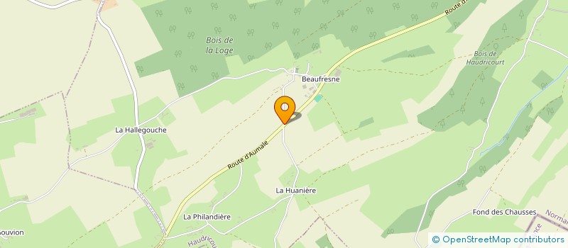 localisation de l'entreprise DE BEAUFRESNE  HAUDRICOURT