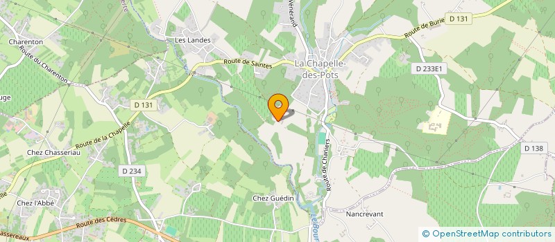 localisation de l'entreprise DE BEAUMAINE  LA CHAPELLE-DES-POTS