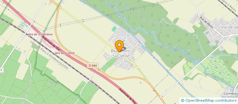 localisation de l'entreprise DE BEAUMONT  BEAUMONT-SUR-VESLE