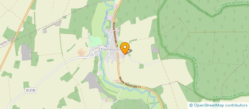 localisation de l'entreprise DE BEAUREGARD  CHAMESSON