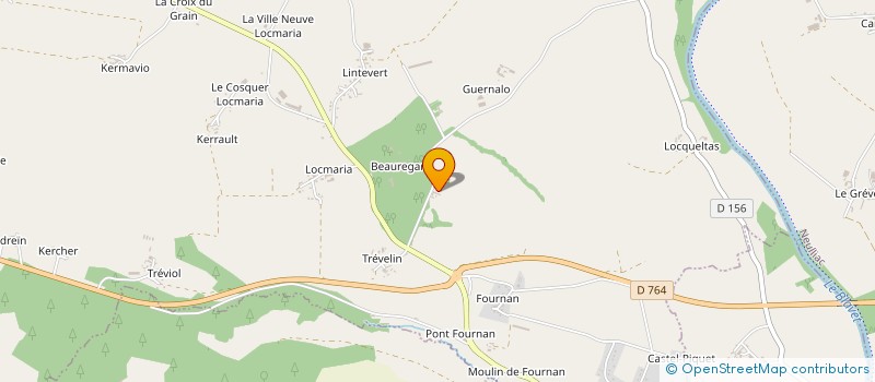 localisation de l'entreprise DE BEAUREGARD  CLEGUEREC
