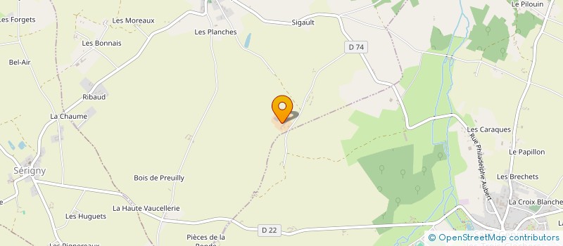 localisation de l'entreprise DE BEAUVAIS  SAINT-CHRISTOPHE