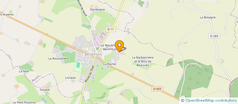 localisation de l'entreprise DE BEAUVAIS à BERD'HUIS