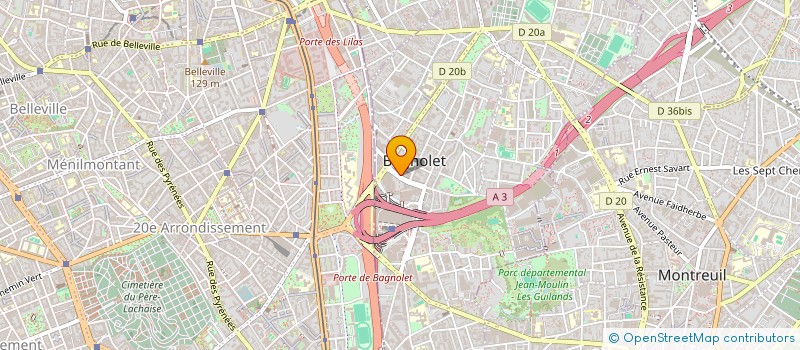 localisation de l'entreprise DE BEAUX LENDEMAINS à BAGNOLET