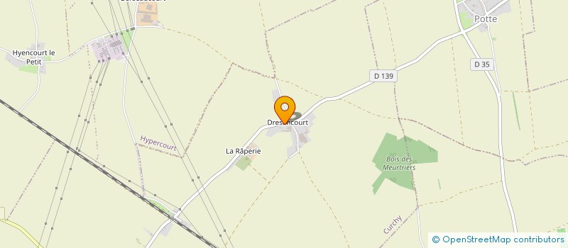 localisation de l'entreprise DE BECQUINCOURT  CURCHY