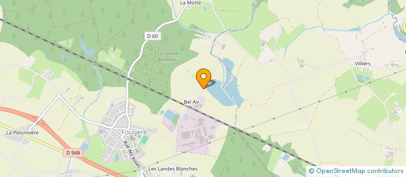 localisation de l'entreprise DE BEL AIR  FOUGERE