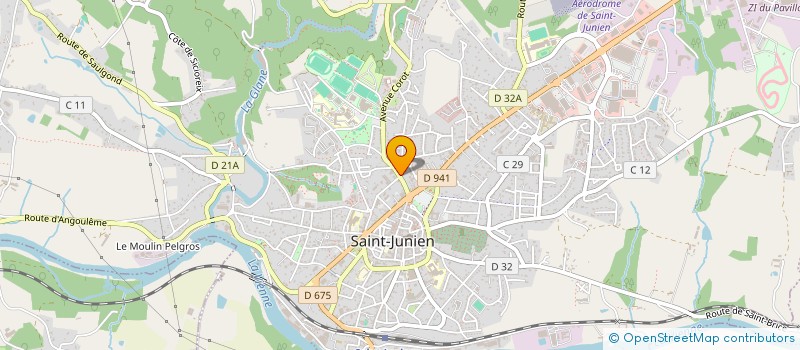 localisation de l'entreprise DE BELAIR à SAINT-JUNIEN